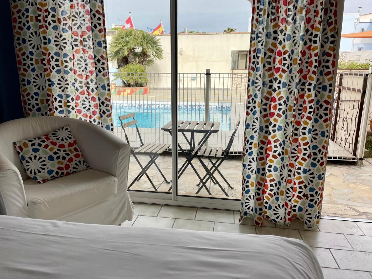 Amerique Hotel Palavas - Piscine - Plage Екстериор снимка